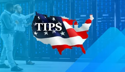 TIPS logo on datacenter